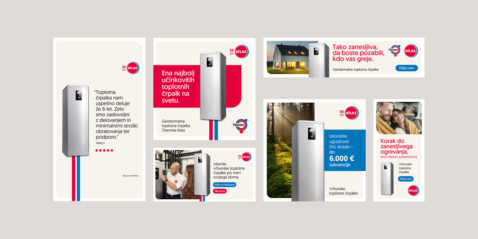 Kolaž spletnih oglasov