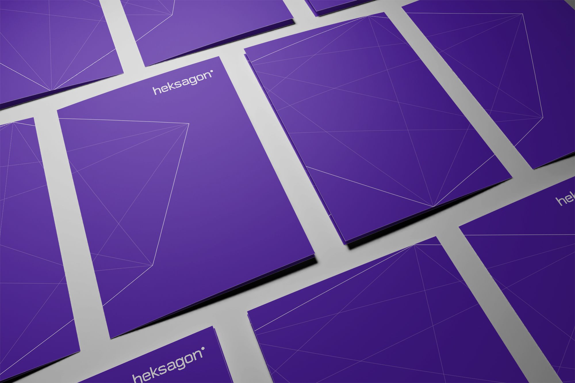 Heksagon – Corporate Visual Identity Applied to Folders