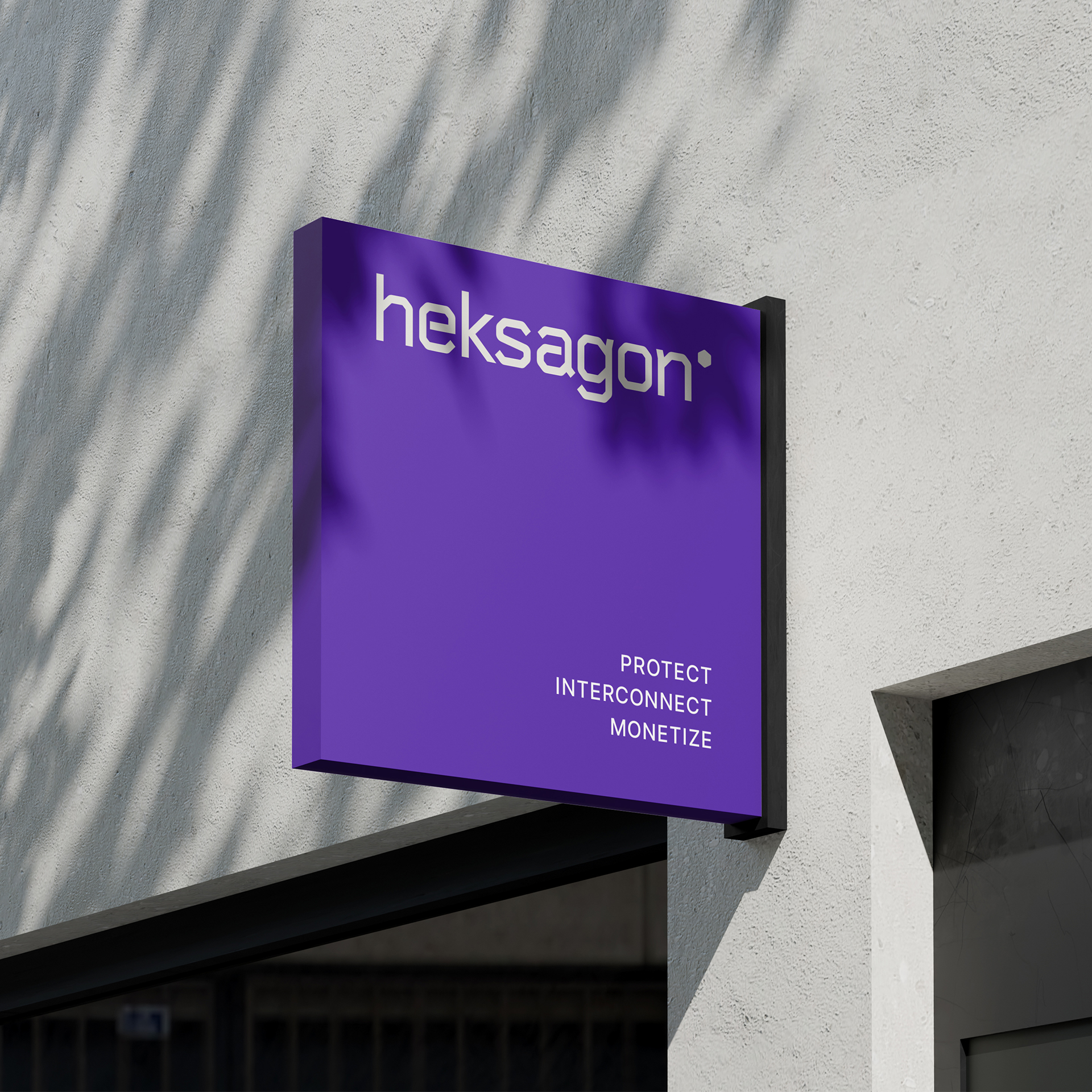 Heksagon – Application of the Corporate Visual Identity on Business Cards and Signage