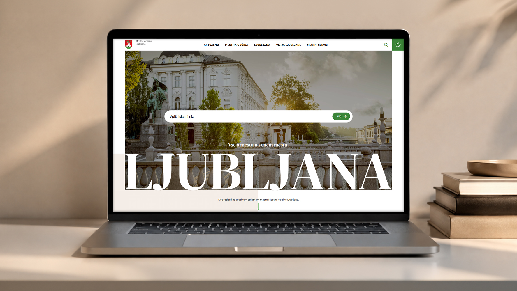 Prikaz vstopne strani ljubljana.si