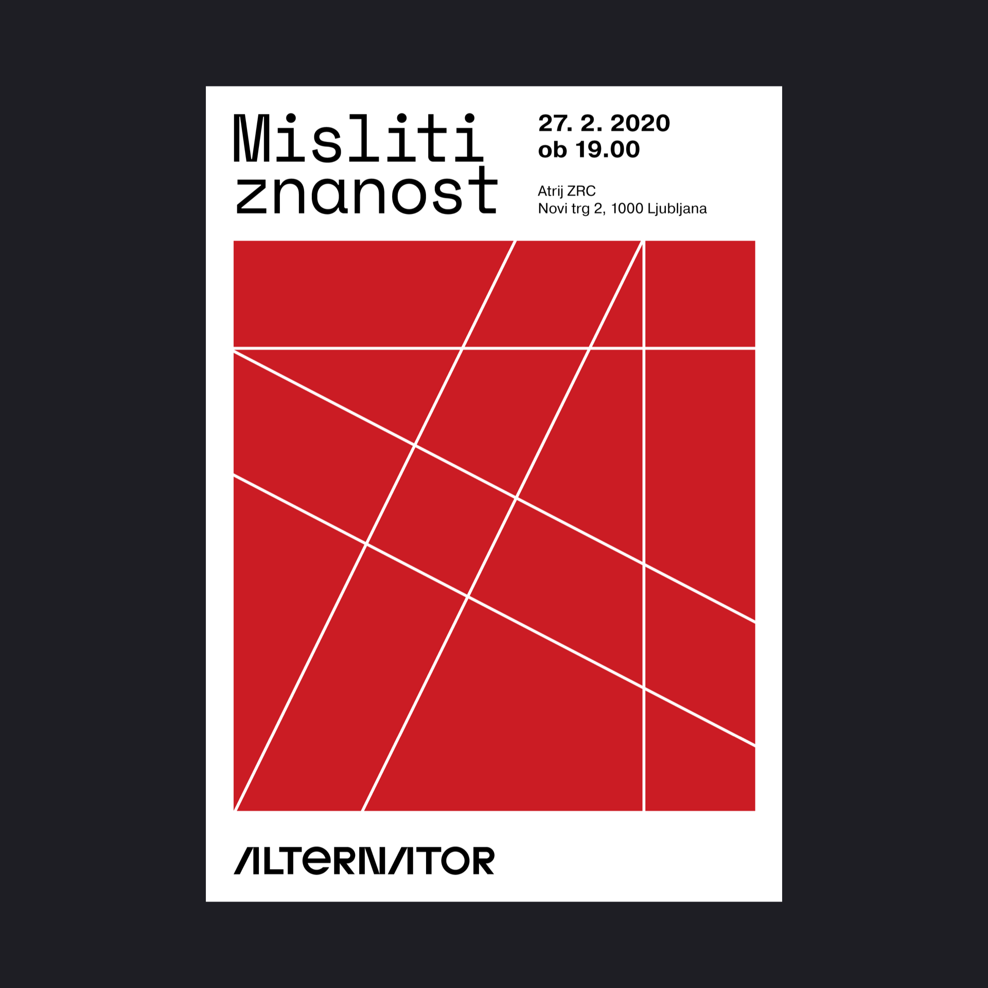 Alternator Misli znanost plakat