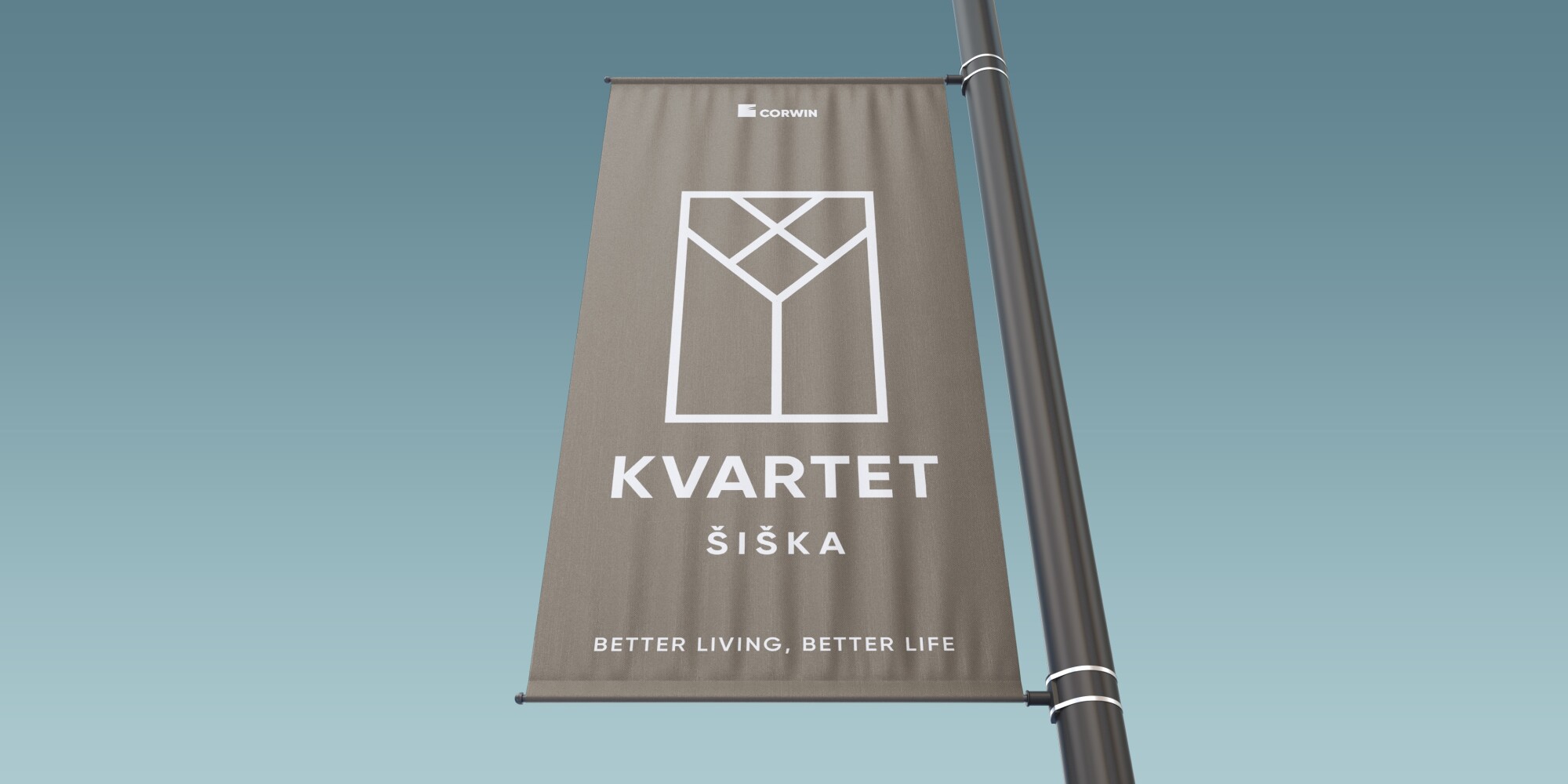 Logotip Kvartet na zastavi