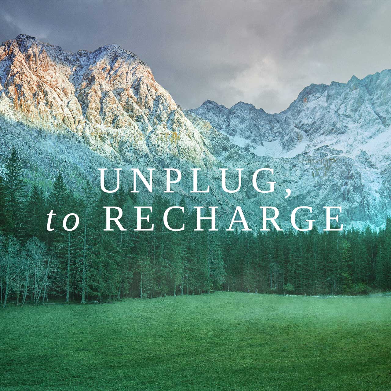 Vila Planinka slogan Unplug to recharge