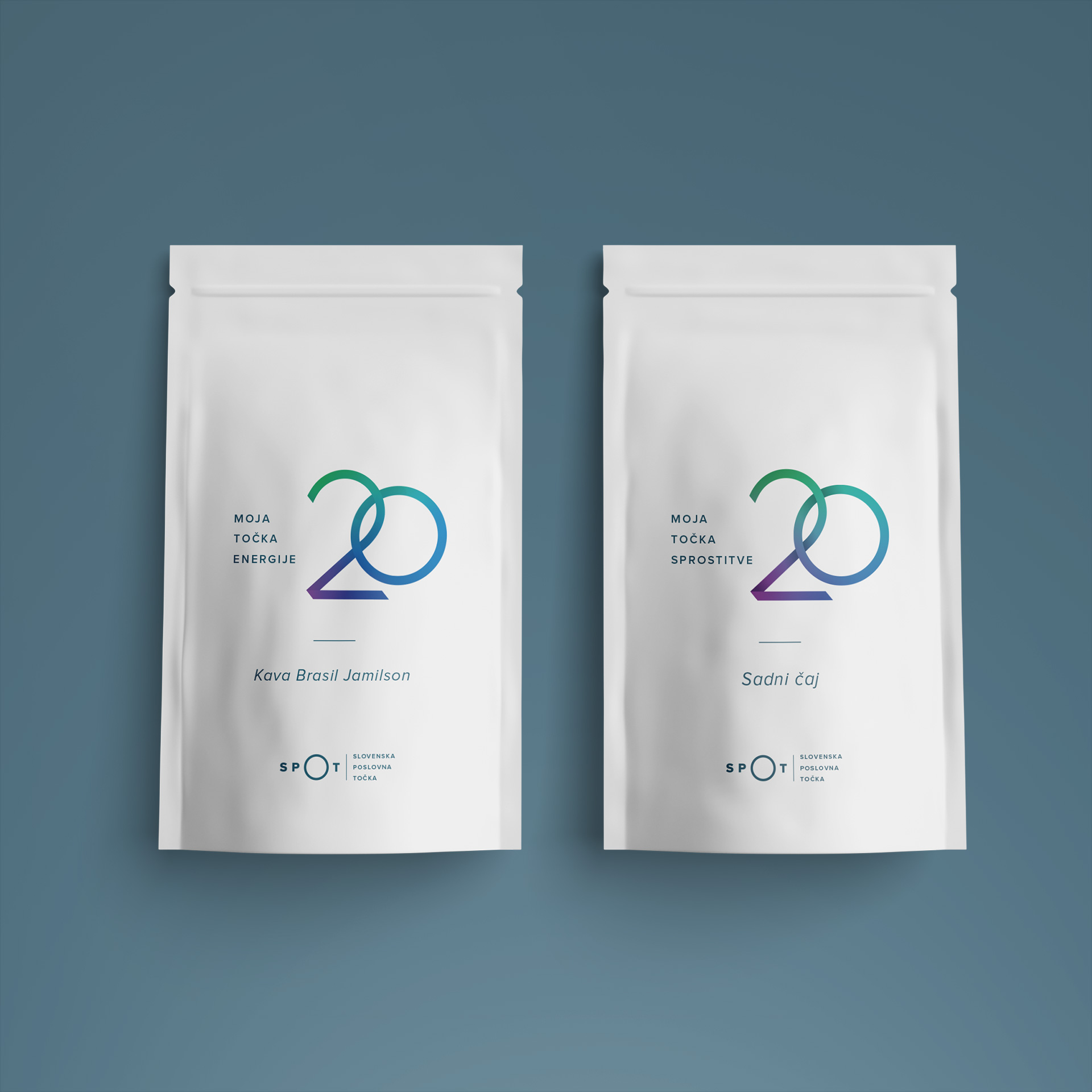 Promocijska vsebina kot darilo za udeležence - vrečka s sadnim čajem in vrečka s kavo z logotipom 20.