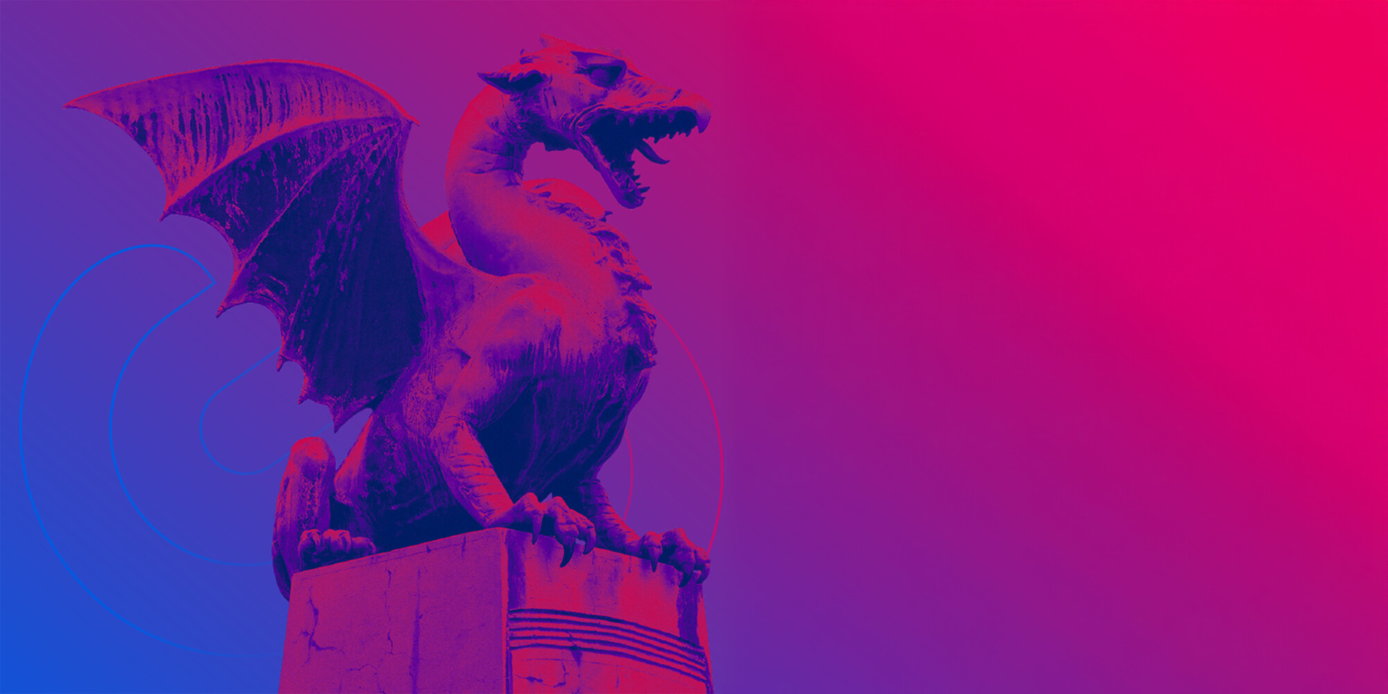  StripeCon in Ljubljana, the Ljubljana Dragon in Purple