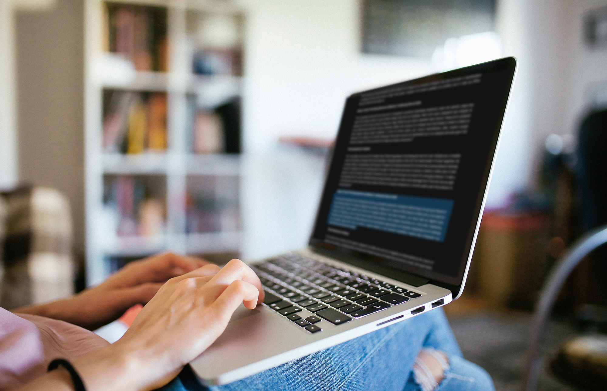 Delo na prenosnem računalniku v domačem okolju